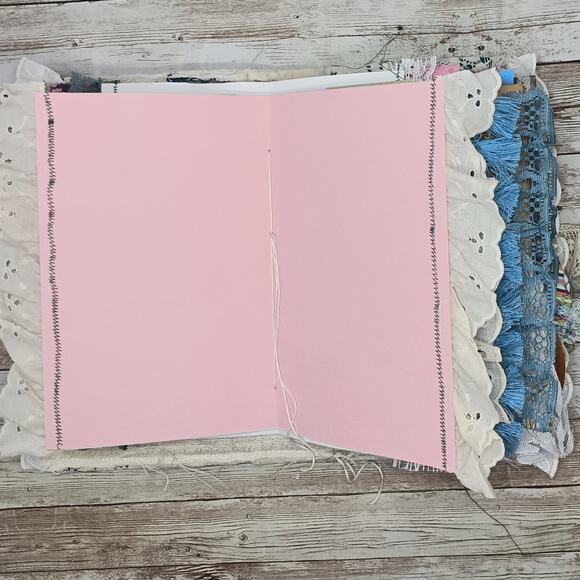 Turquoise Embellished Junk Journal: Flowers, Birds and Butterflies (Love WYD) - Picture 10 of 16